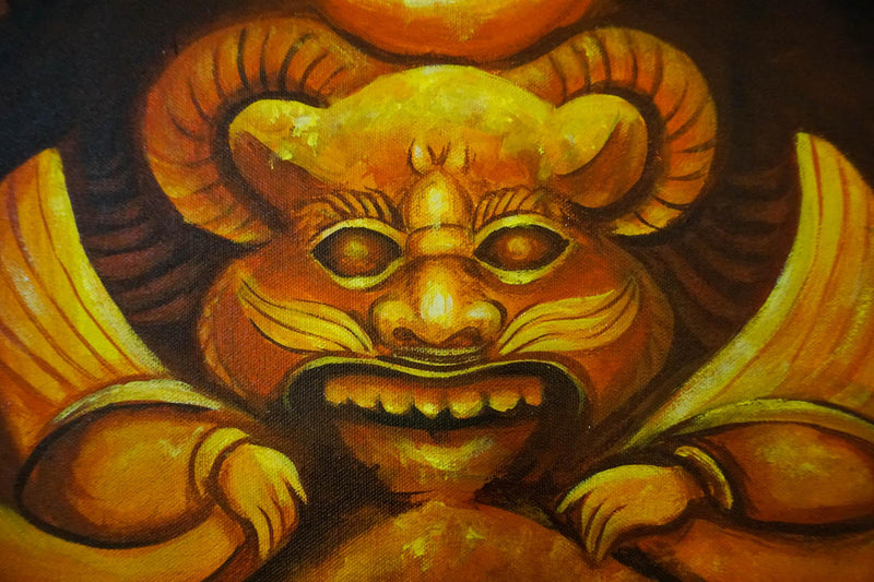Oil painting of Lord Ganesh - Himalayas Shop