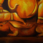 Oil painting of Lord Ganesh - Himalayas Shop