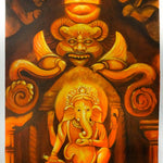 Oil painting of Lord Ganesh - Himalayas Shop