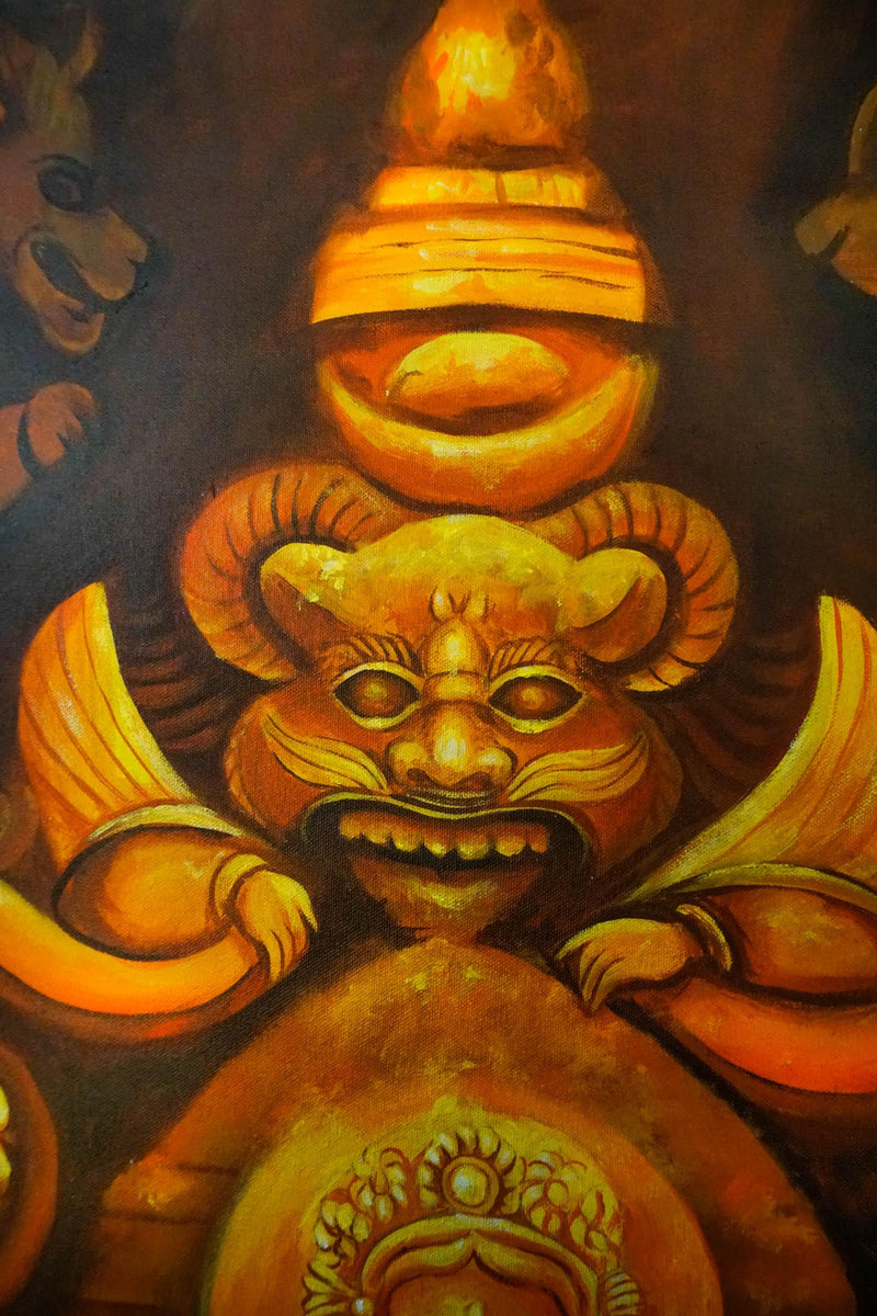 Oil painting of Lord Ganesh - Himalayas Shop