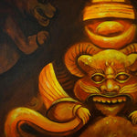 Oil painting of Lord Ganesh - Himalayas Shop