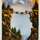 Acrylic Painting of Mountain Ama Dablam, Nepal - Himalayas Shop