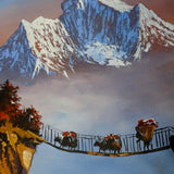 Acrylic Painting of Mountain Ama Dablam, Nepal - Himalayas Shop