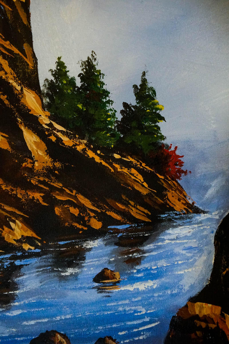 Acrylic Painting of Mountain Ama Dablam, Nepal - Himalayas Shop