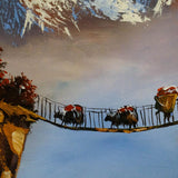 Acrylic Painting of Mountain Ama Dablam, Nepal - Himalayas Shop
