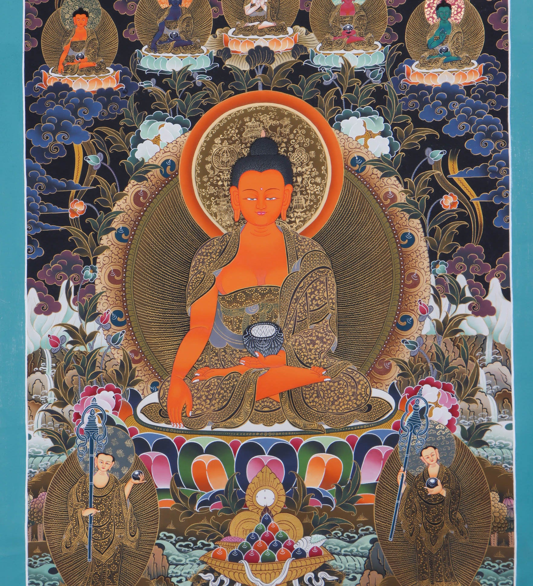Best Shakyamuni Buddha thangka - Handpainted by skillful artisan - Himalayas Shop