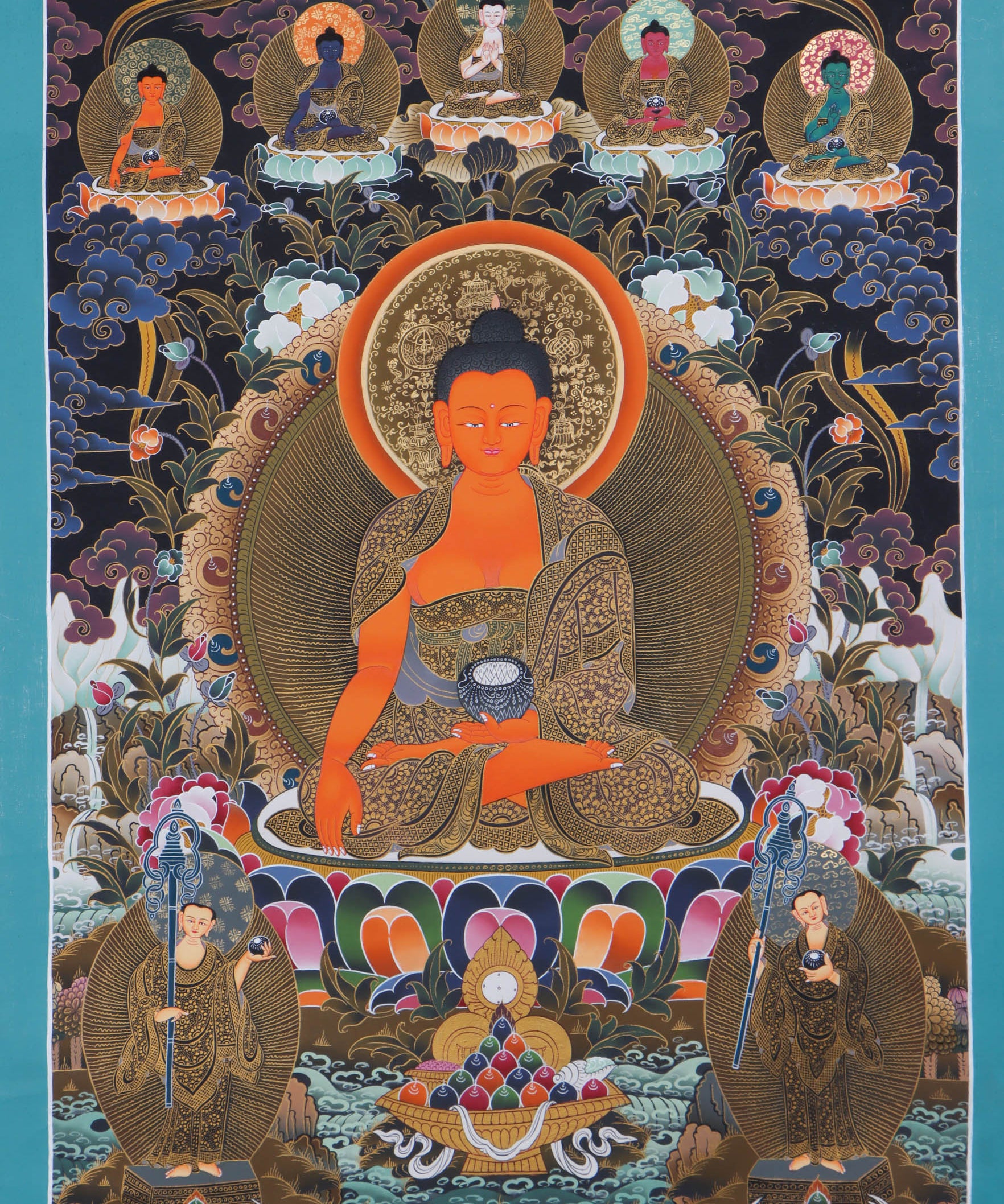 Best Shakyamuni Buddha thangka - Handpainted by skillful artisan - Himalayas Shop