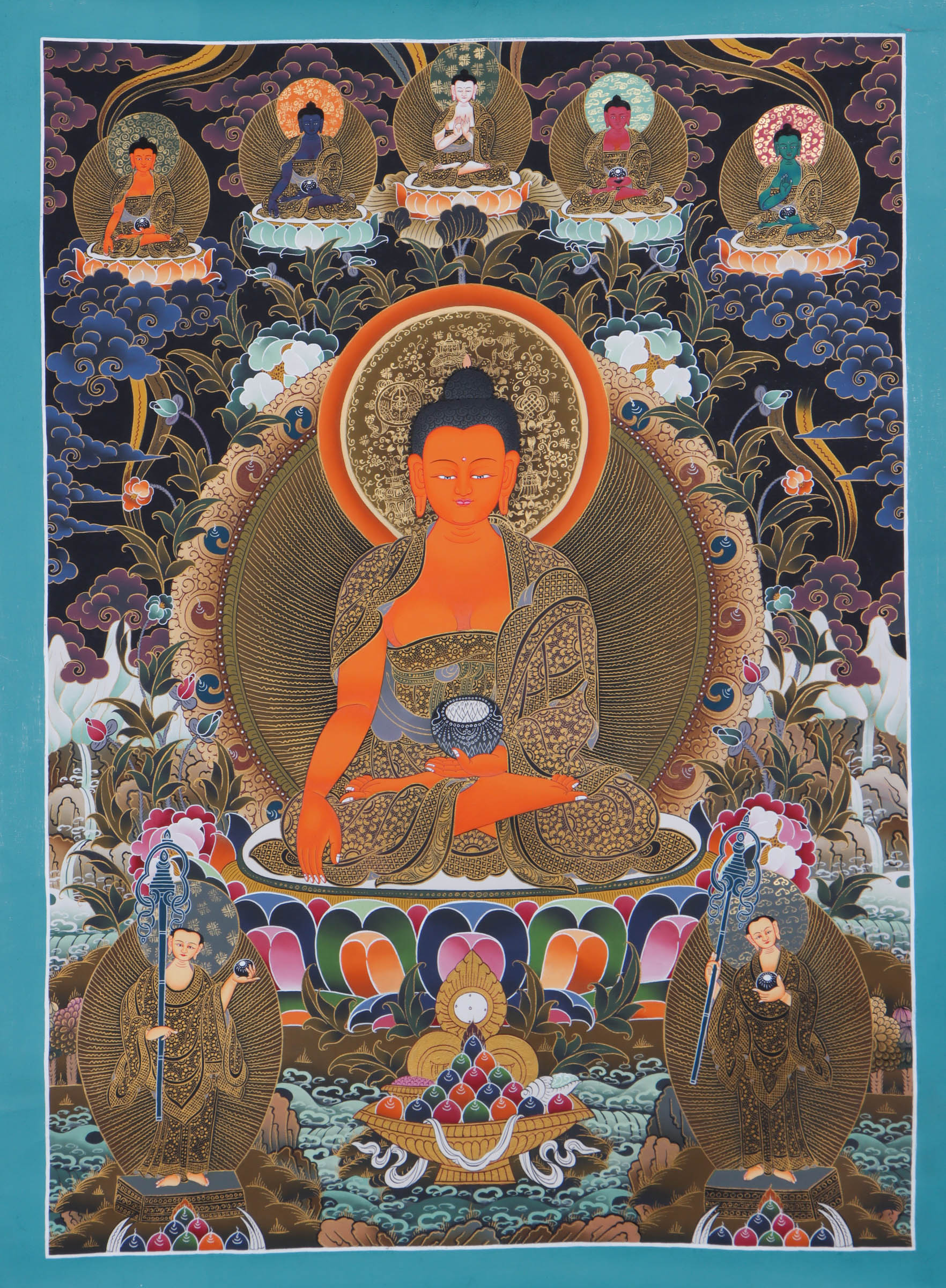 Best Shakyamuni Buddha thangka - Handpainted by skillful artisan - Himalayas Shop