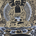 Seven Eyes Bodhisattva - White Tara thangka painting - Himalayas Shop 