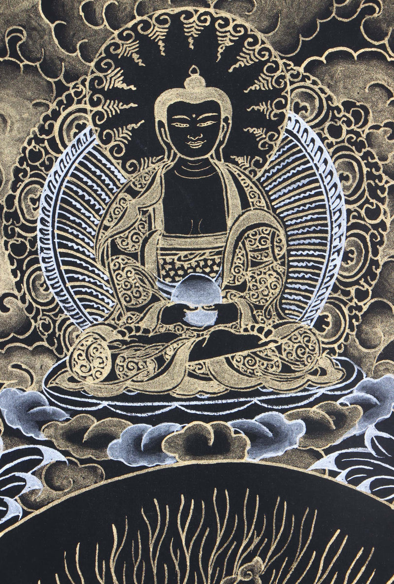Seven Eyes Bodhisattva - White Tara thangka painting - Himalayas Shop 