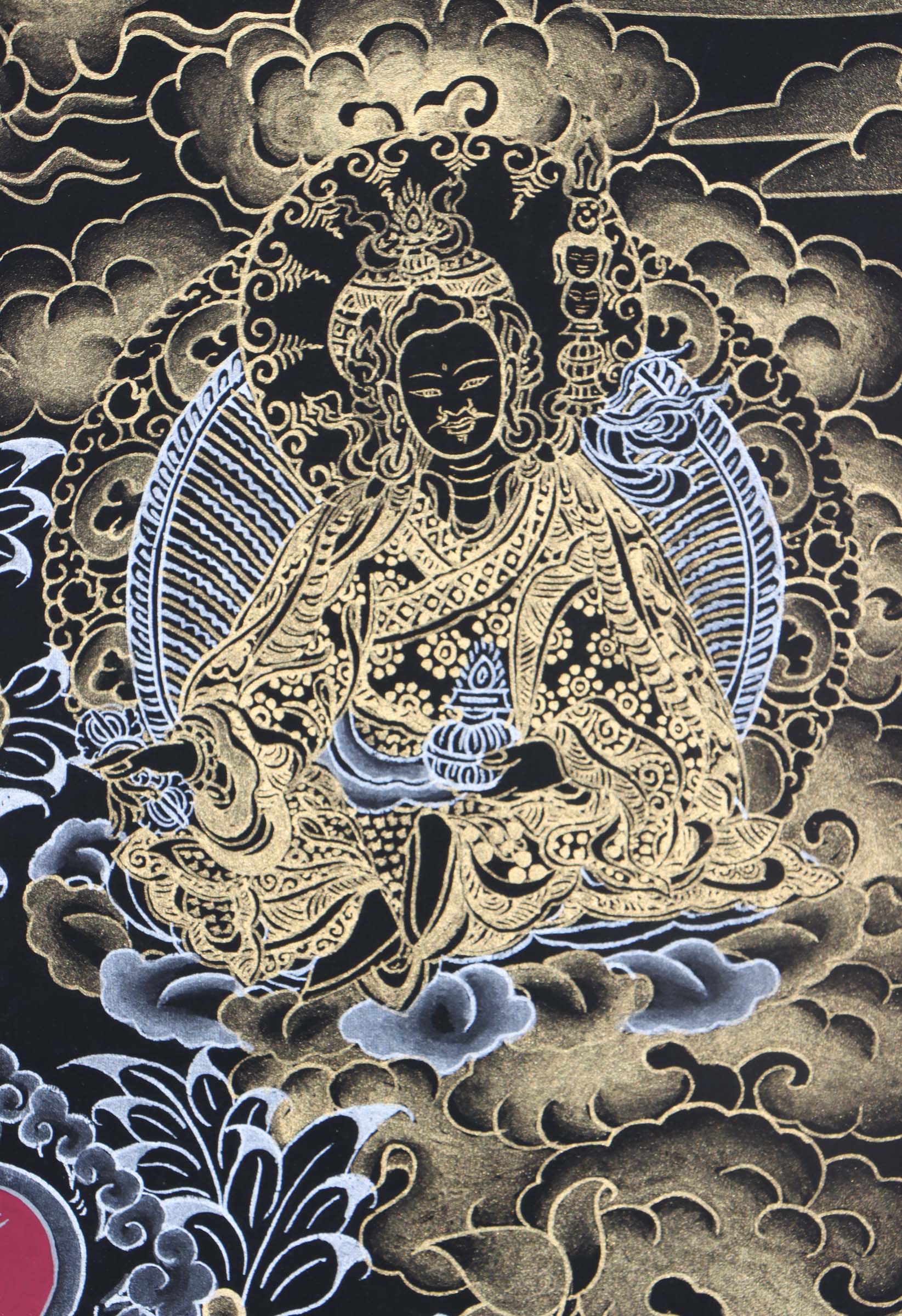 Seven Eyes Bodhisattva - White Tara thangka painting - Himalayas Shop 
